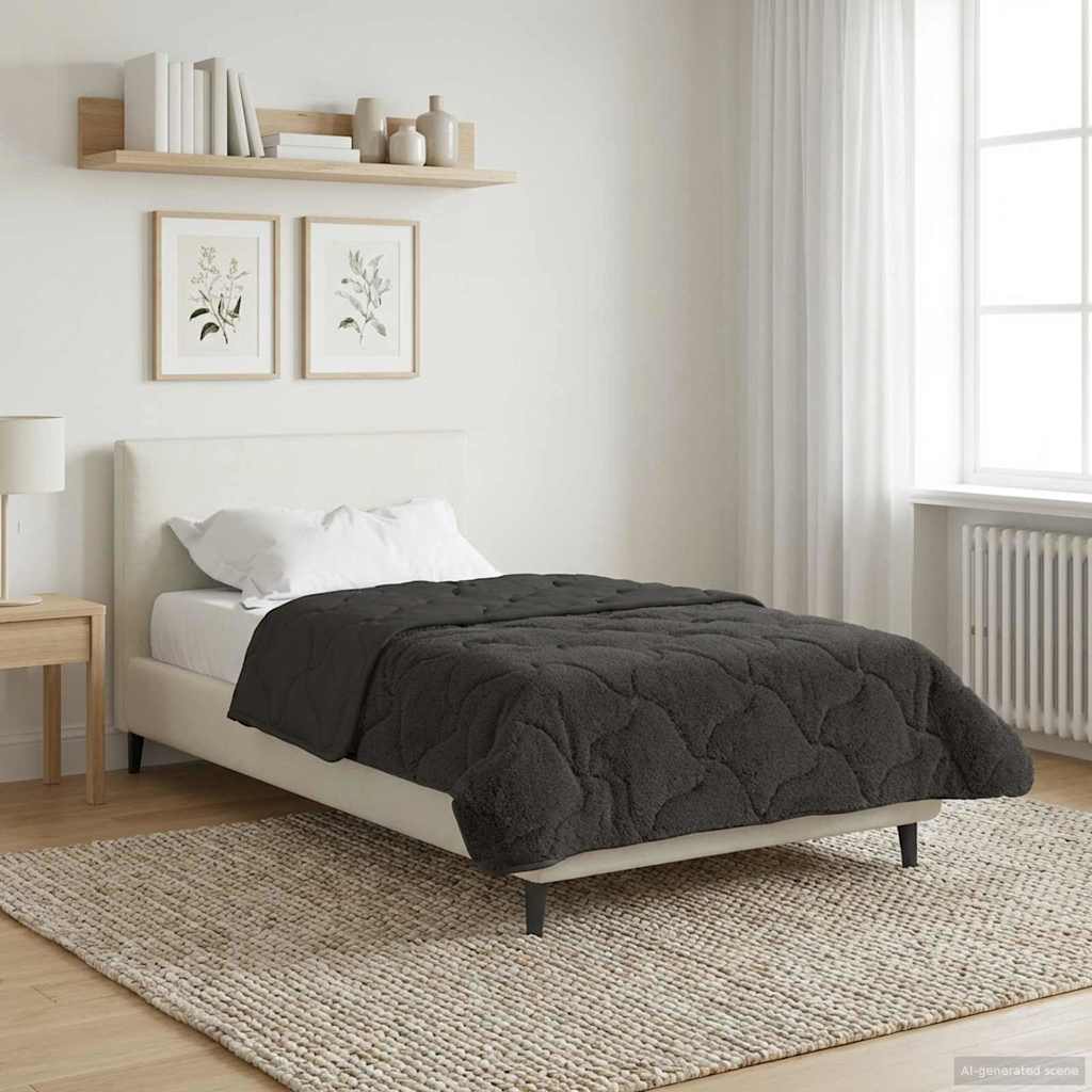 Duvet Invernale 155 x 200 cm Inverno Antracite Traspirante