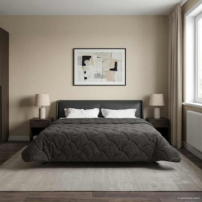 Duvet Invernale 200 x 200 cm Inverno Antracite Traspirante