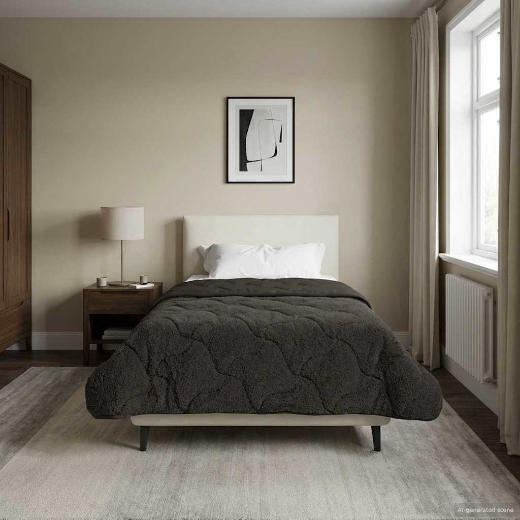 Duvet Invernale 155 x 220 cm Inverno Antracite Traspirante