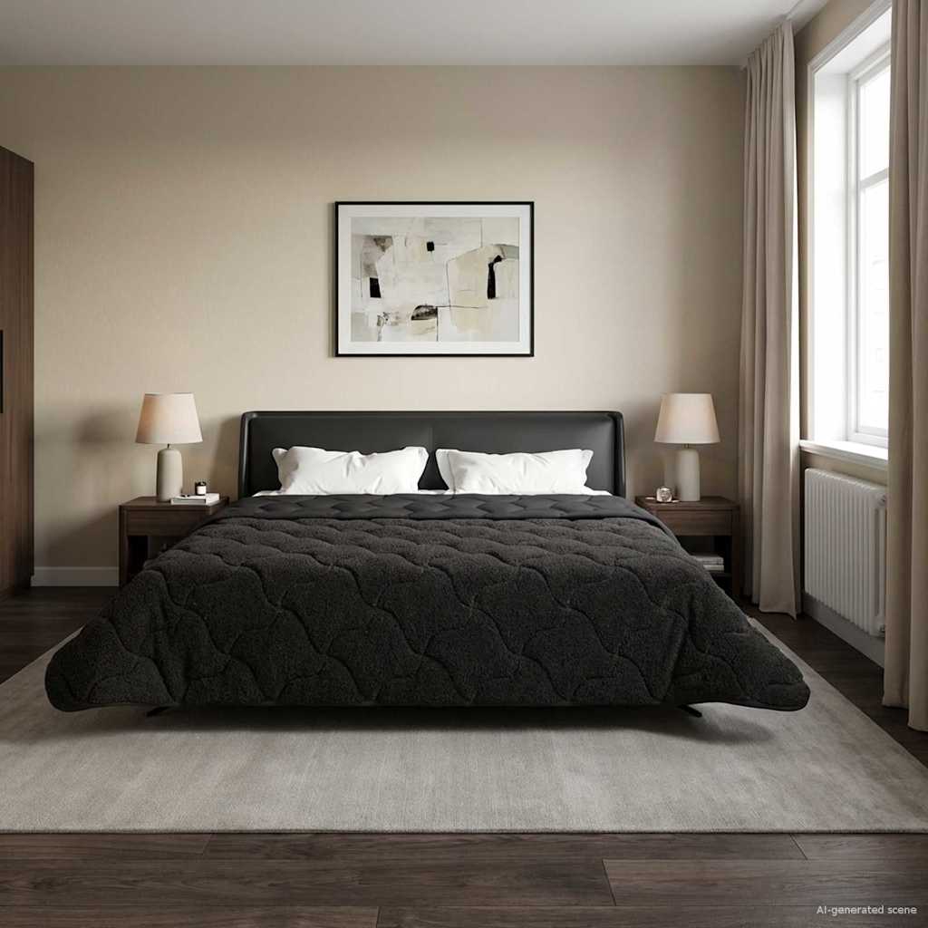 Duvet Invernale 200 x 220 cm Inverno Antracite Traspirante