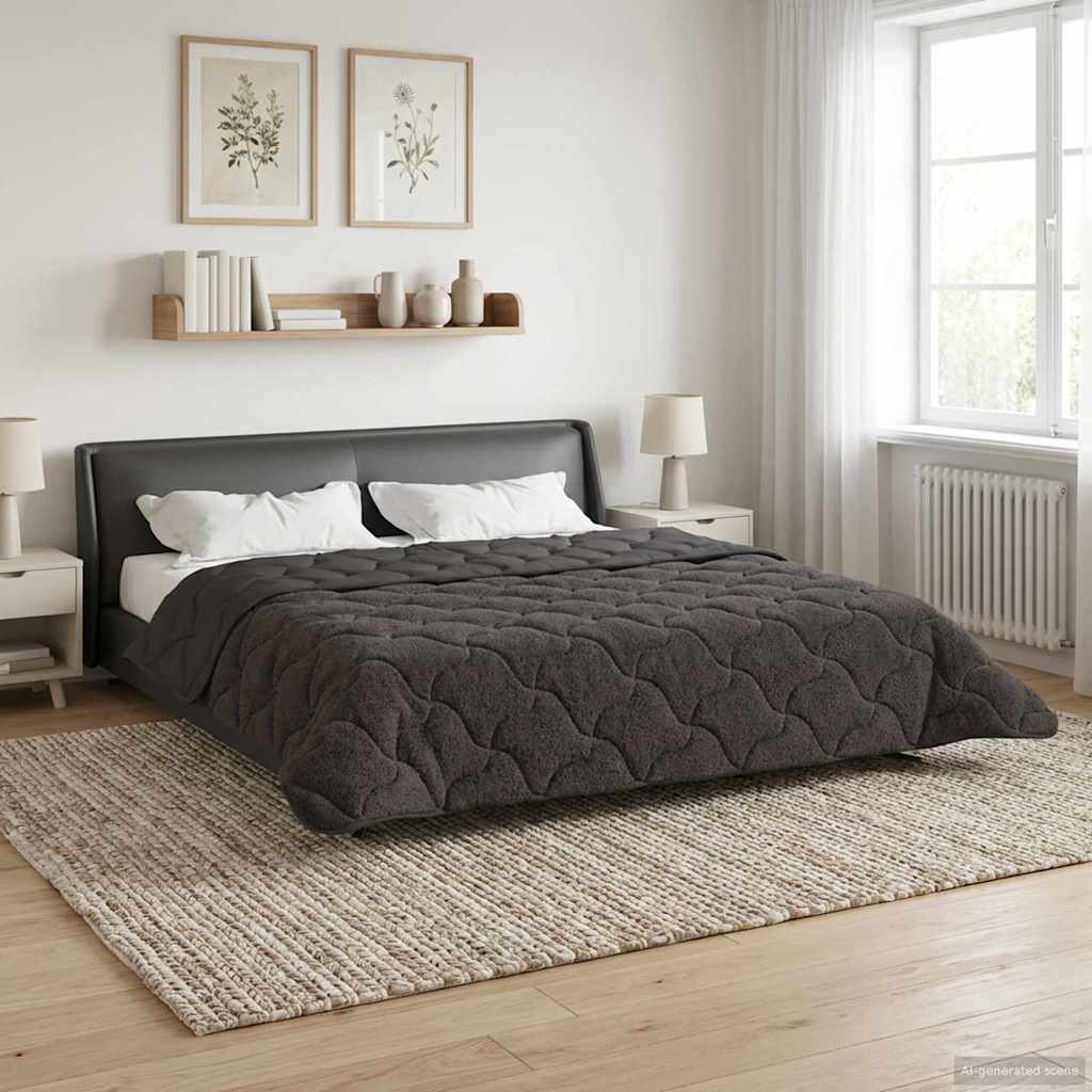 Duvet Invernale 240 x 260 cm Inverno Antracite Traspirante