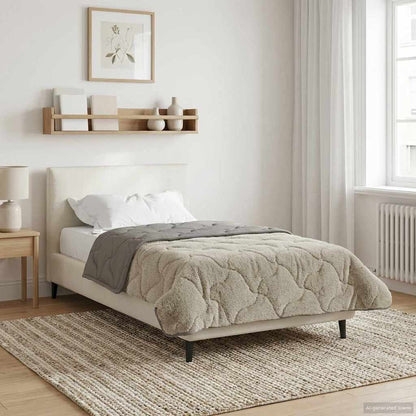 Duvet Invernale 135 x 200 cm Inverno Grigio chiaro Traspirante