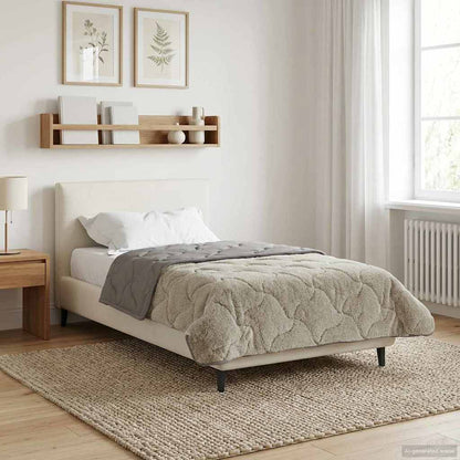 Duvet Invernale 140 x 220 cm Inverno Grigio chiaro Traspirante