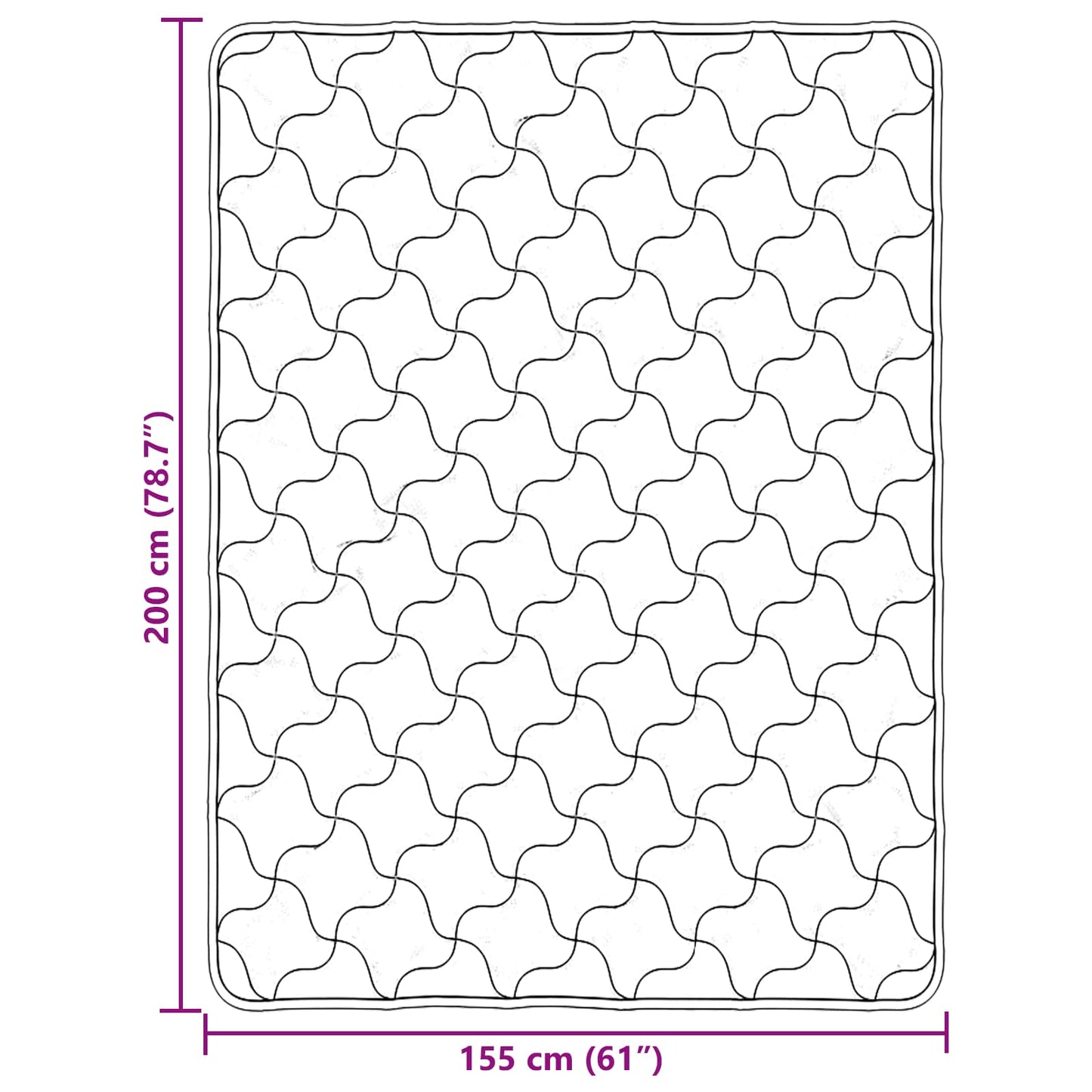 Duvet Invernale 155 x 200 cm Inverno Grigio chiaro Traspirante