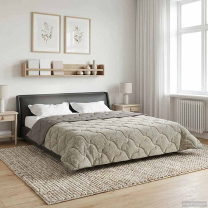 Duvet Invernale 200 x 200 cm Inverno Grigio chiaro Traspirante