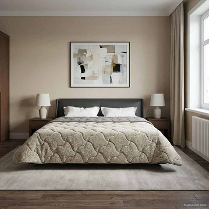 Duvet Invernale 200 x 200 cm Inverno Grigio chiaro Traspirante
