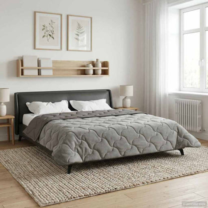 Duvet Invernale 200 x 240 cm Inverno Grigio chiaro Traspirante