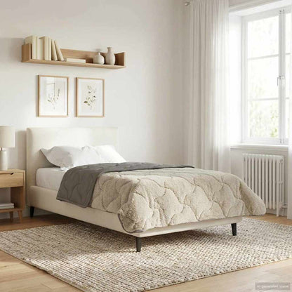 Duvet Invernale 135 x 200 cm Inverno Grigio chiaro Traspirante