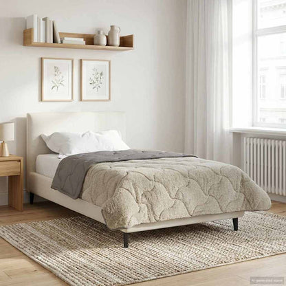 Duvet Invernale 155 x 220 cm Inverno Grigio chiaro Traspirante