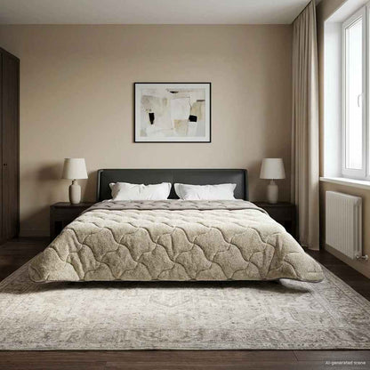 Duvet Invernale 220 x 240 cm Inverno Grigio chiaro Traspirante