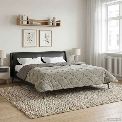 Duvet Invernale 220 x 260 cm Inverno Grigio chiaro Traspirante
