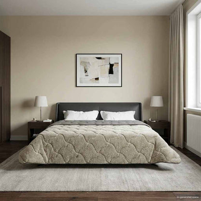 Duvet Invernale 220 x 260 cm Inverno Grigio chiaro Traspirante