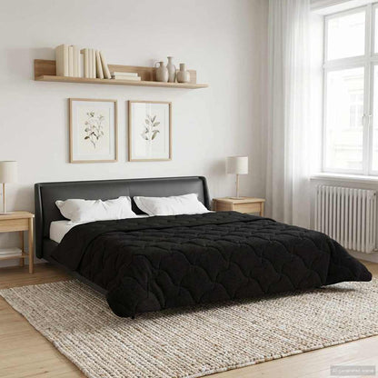 Duvet Invernale 200 x 200 cm Inverno Nero Traspirante