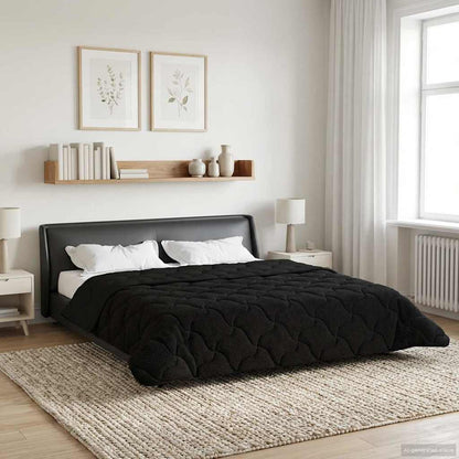 Duvet Invernale 200 x 240 cm Inverno Nero Traspirante