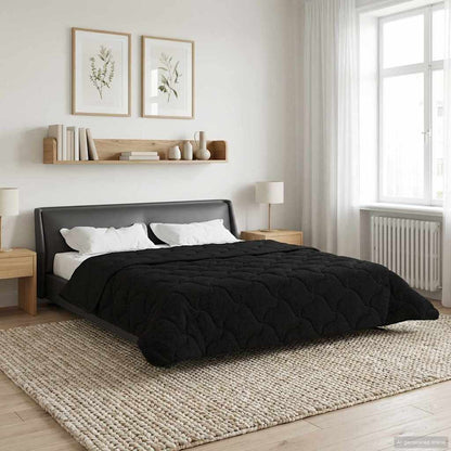 Duvet Invernale 220 x 260 cm Inverno Nero Traspirante