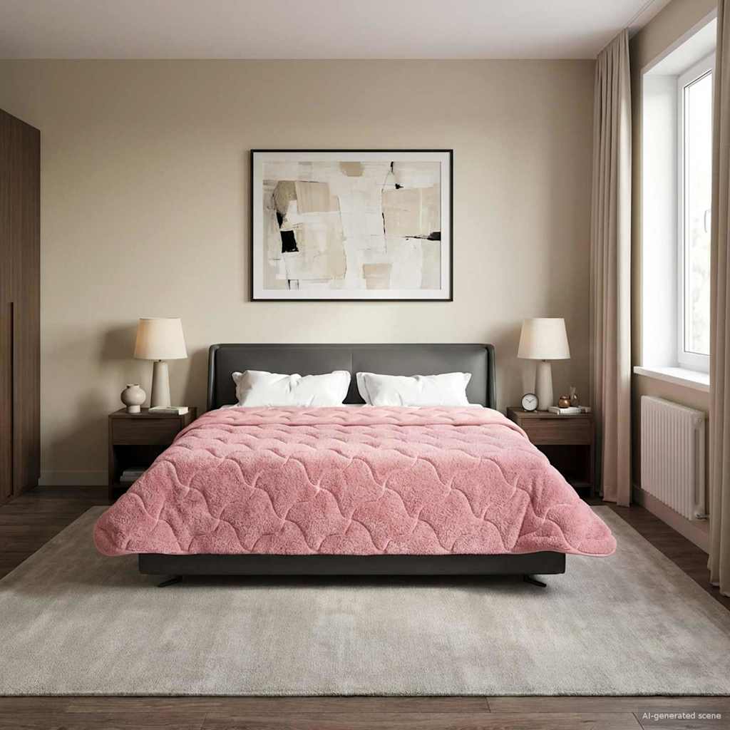 Duvet Invernale 200 x 200 cm Inverno Rosa Traspirante