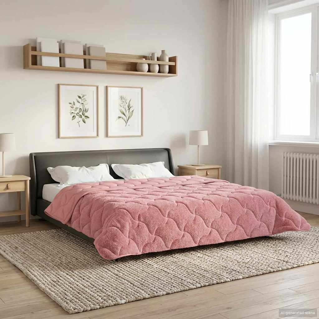 Duvet Invernale 200 x 240 cm Inverno Rosa Traspirante