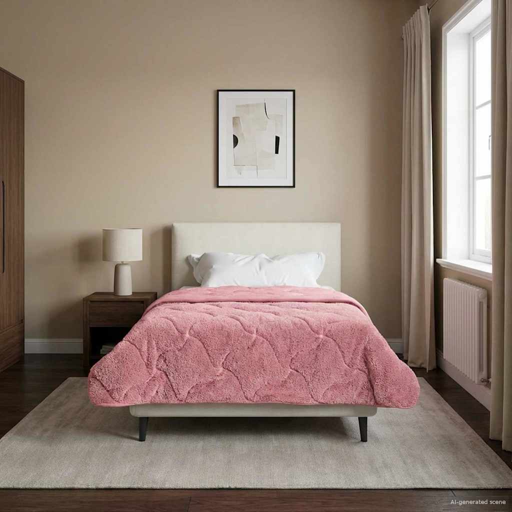 Duvet Invernale 135 x 200 cm Inverno Rosa Traspirante