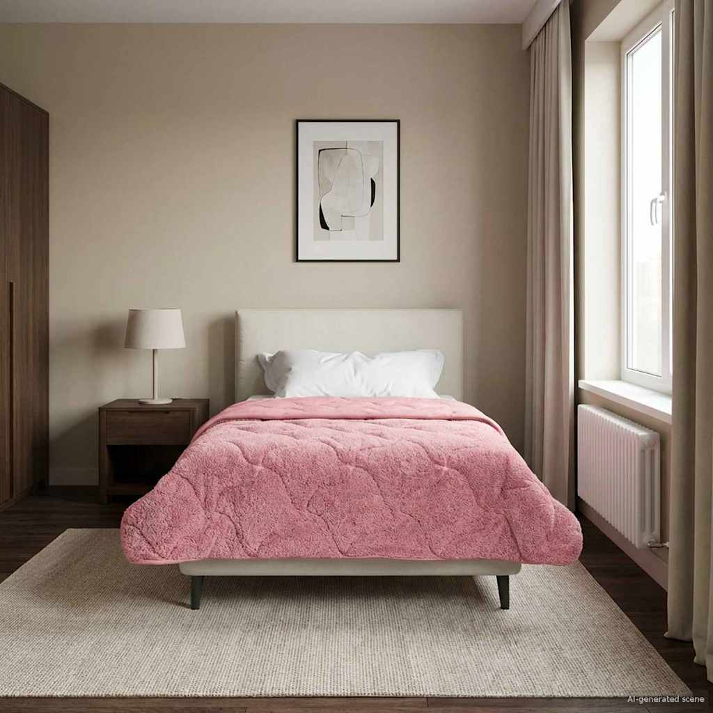 Duvet Invernale 140 x 220 cm Inverno Rosa Traspirante