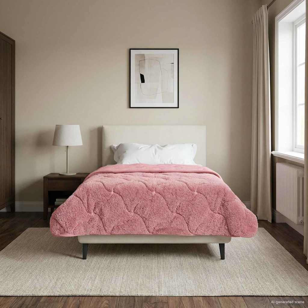 Duvet Invernale 155 x 220 cm Inverno Rosa Traspirante