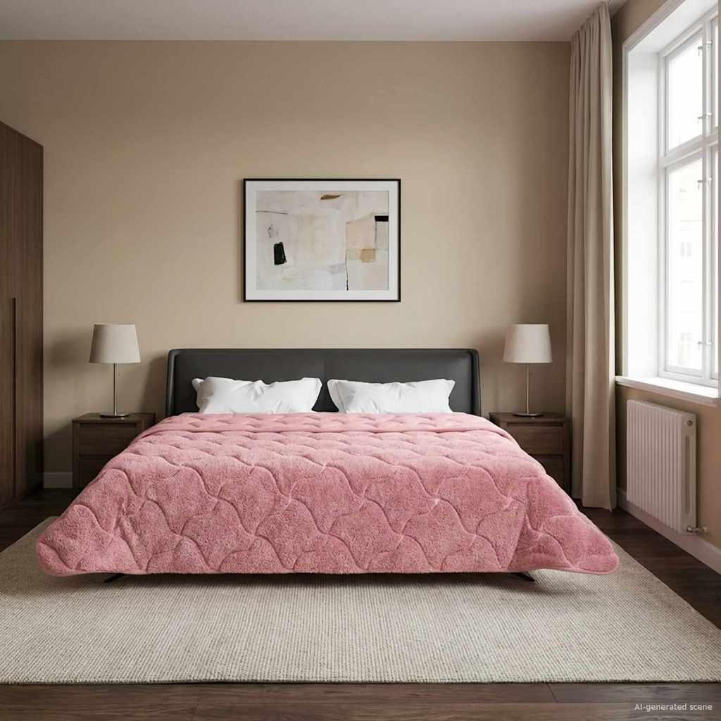 Duvet Invernale 220 x 240 cm Inverno Rosa Traspirante