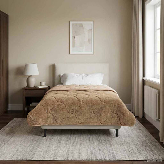 Duvet Invernale Talpa 135 x 220 cm Microfibra e Fleece Teddy