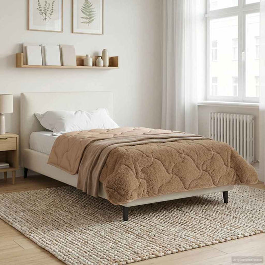 Duvet Invernale Talpa 155 x 220 cm Microfibra e Fleece Teddy