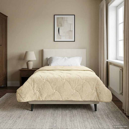 Duvet Invernale 155 x 200 cm Inverno Crema Traspirante
