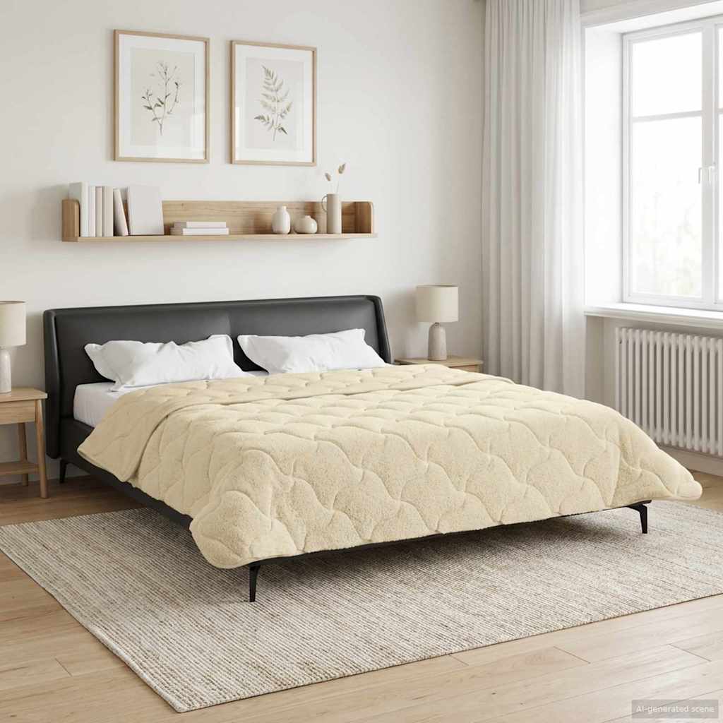 Duvet Invernale 200 x 200 cm Inverno Crema Traspirante