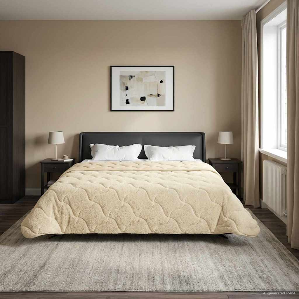 Duvet Invernale 200 x 200 cm Inverno Crema Traspirante