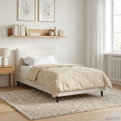 Duvet Invernale 135 x 220 cm Inverno Crema Traspirante