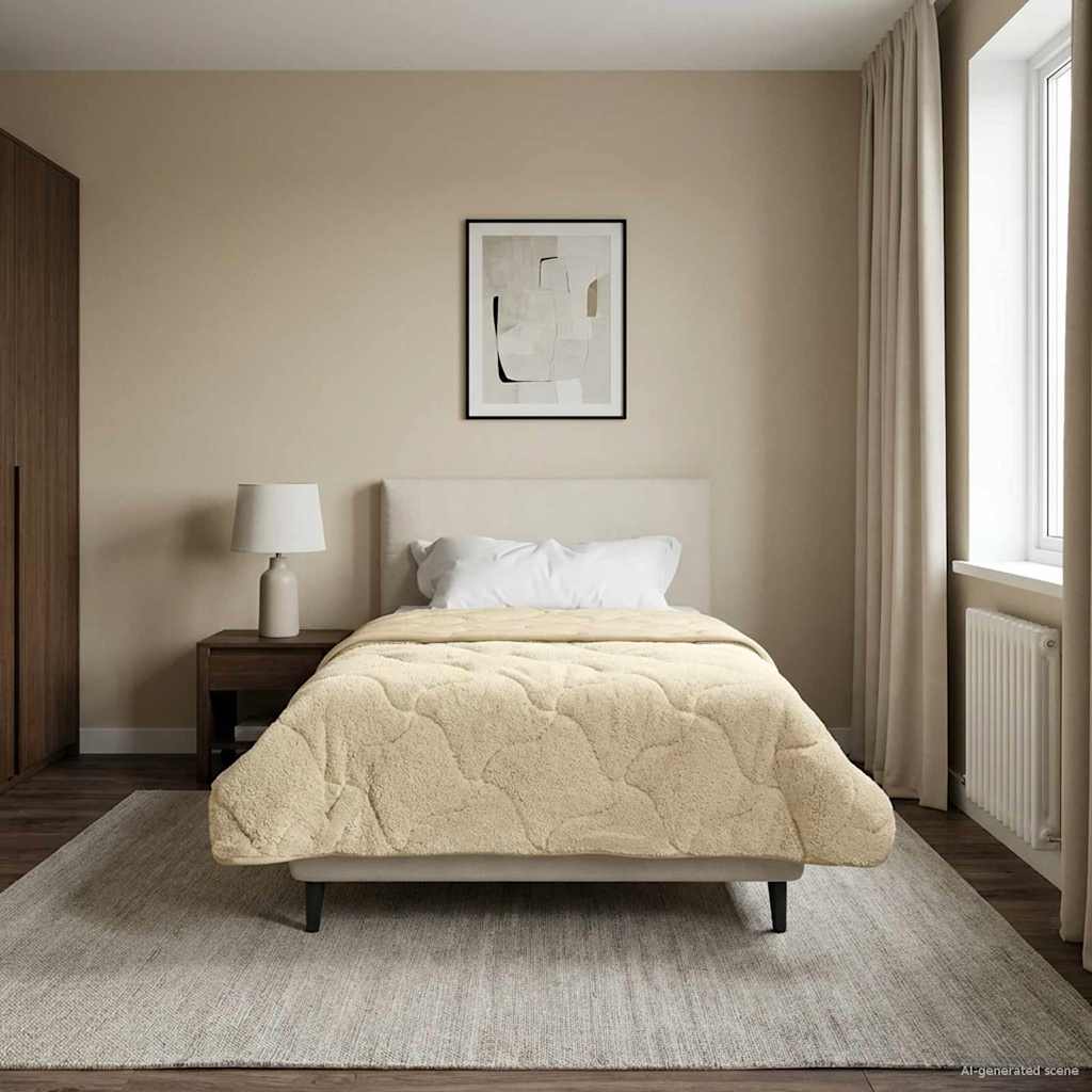 Duvet Invernale 135 x 220 cm Inverno Crema Traspirante