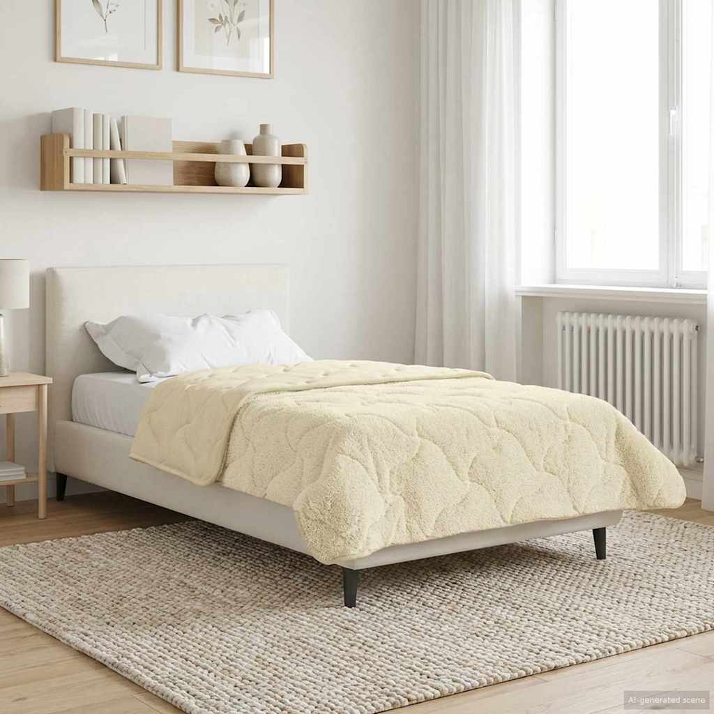 Duvet Invernale 140 x 220 cm Inverno Crema Traspirante