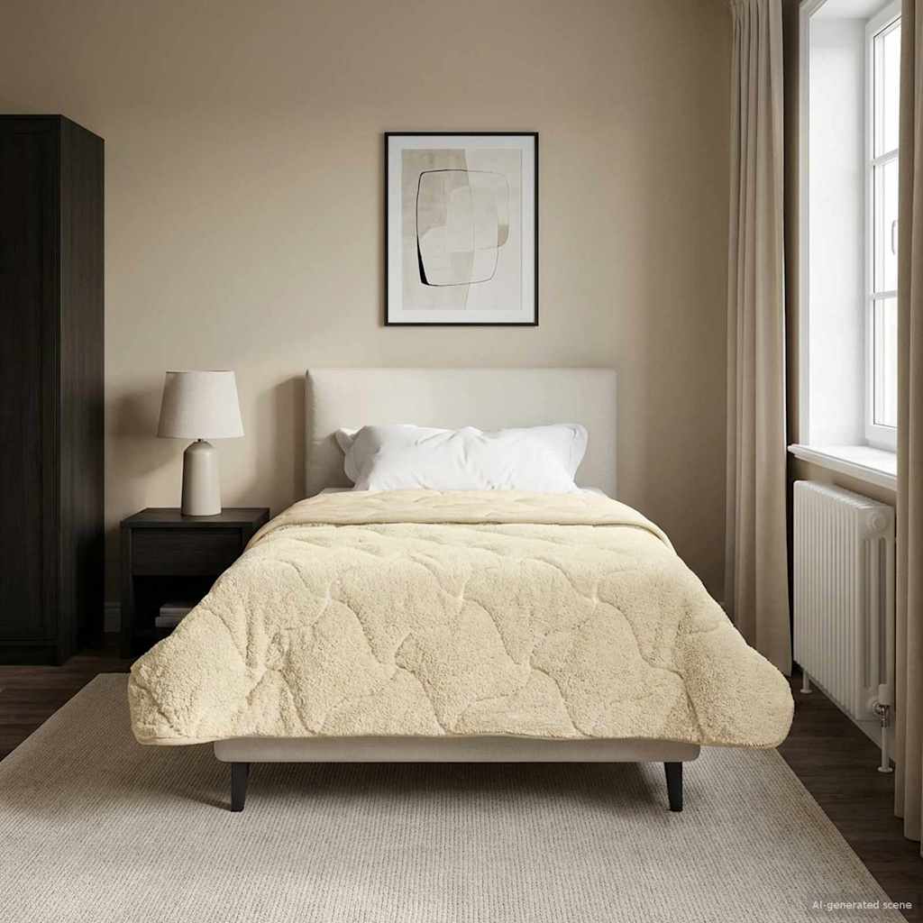 Duvet Invernale 140 x 220 cm Inverno Crema Traspirante