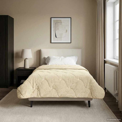 Duvet Invernale 140 x 220 cm Inverno Crema Traspirante