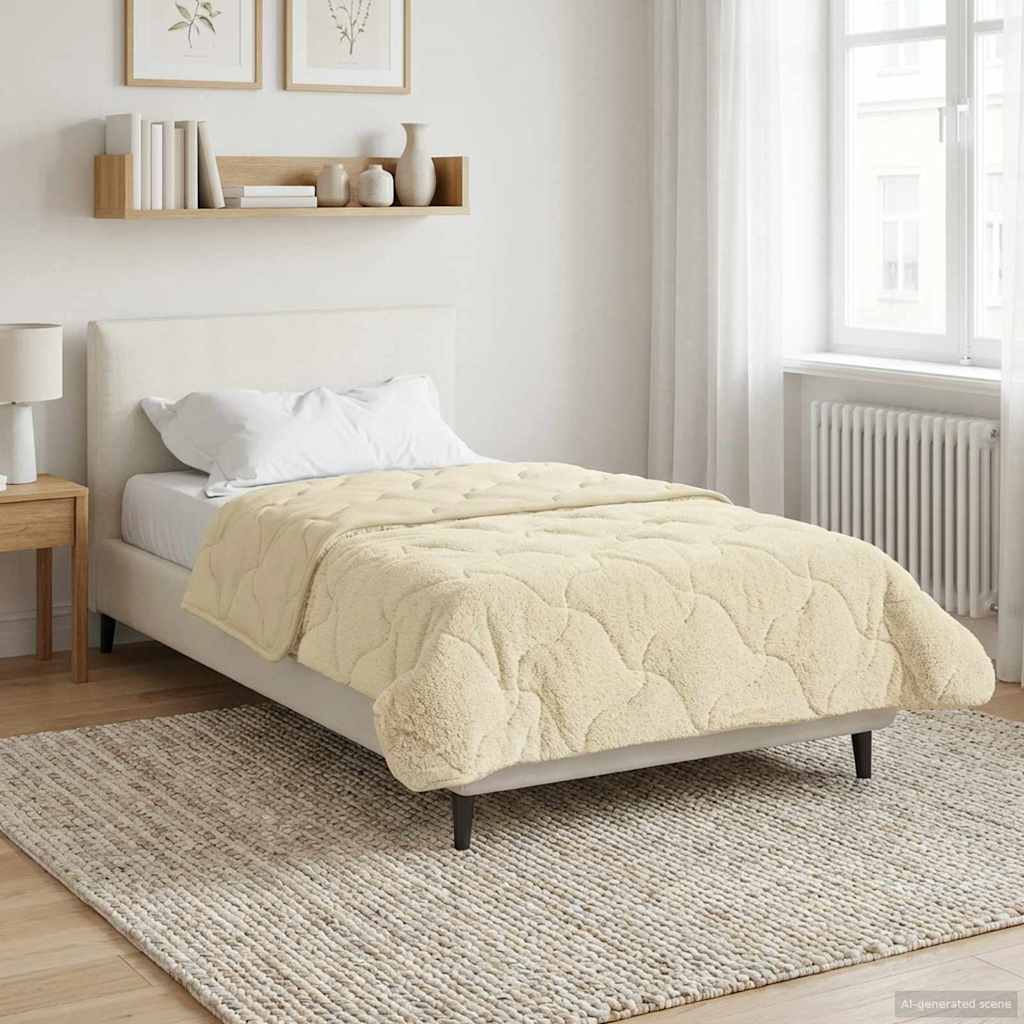 Duvet Invernale 155 x 220 cm Inverno Crema Traspirante
