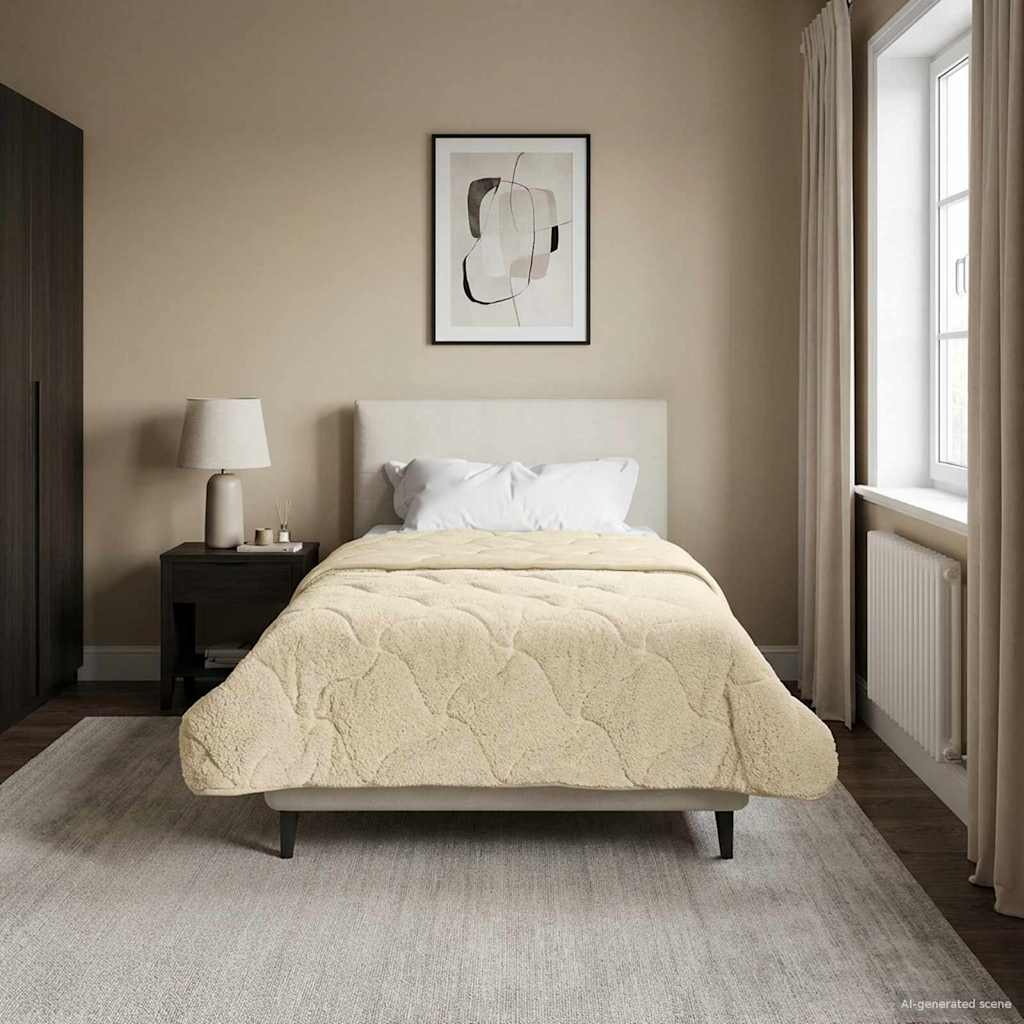 Duvet Invernale 155 x 220 cm Inverno Crema Traspirante