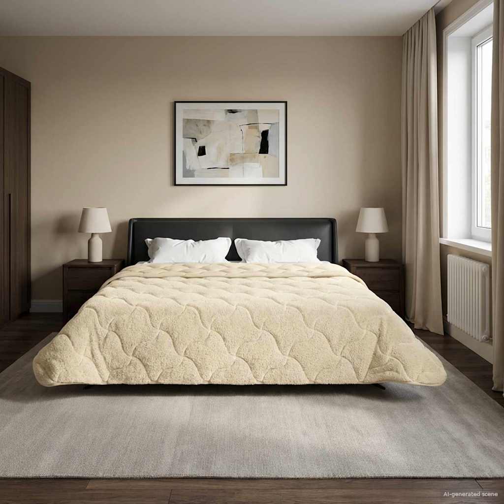 Duvet Invernale 200 x 220 cm Inverno Crema Traspirante