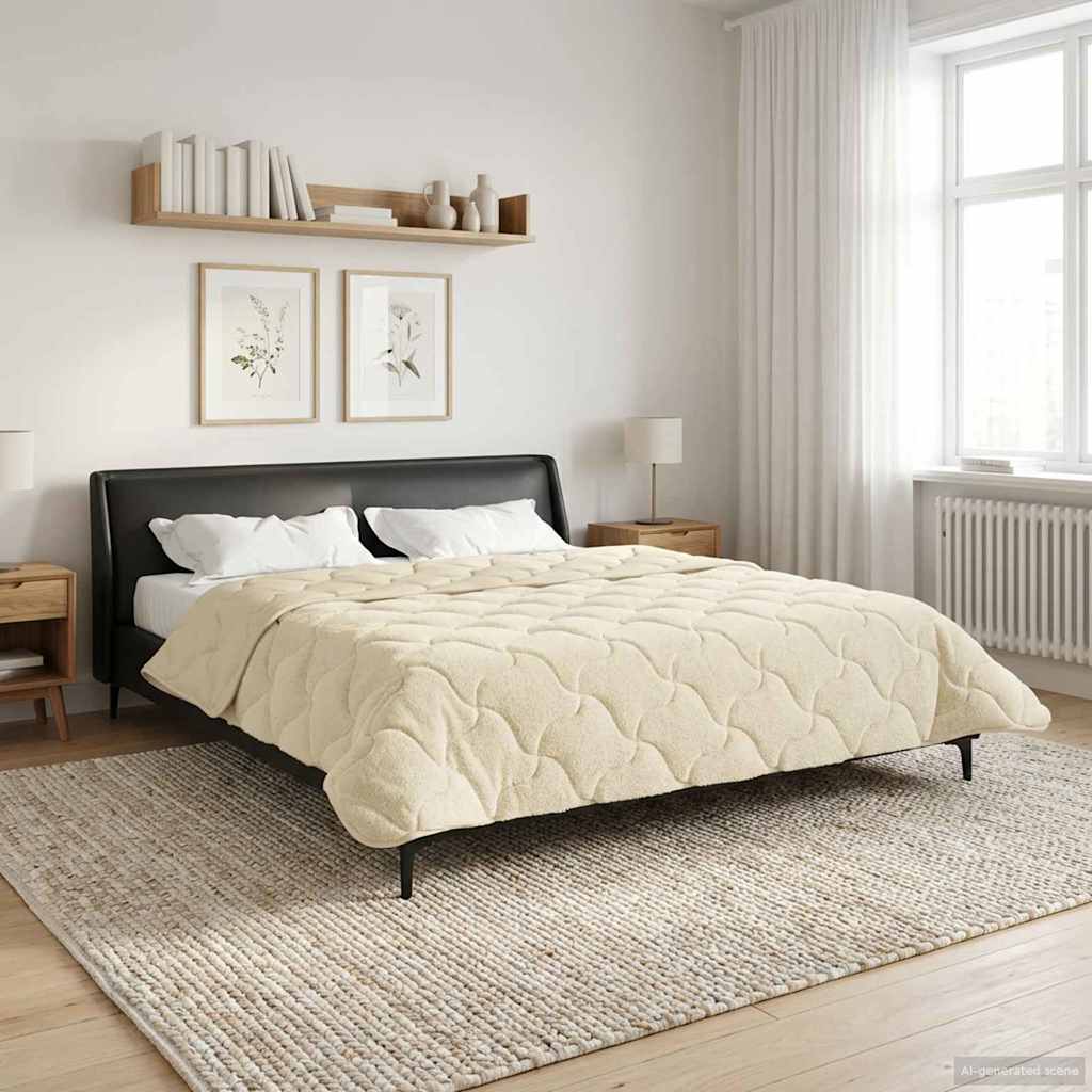 Duvet Invernale 220 x 240 cm Inverno Crema Traspirante