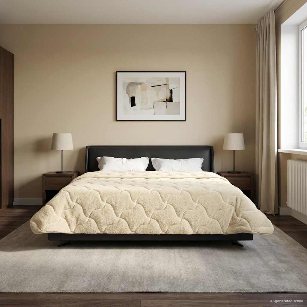 Duvet Invernale 220 x 240 cm Inverno Crema Traspirante