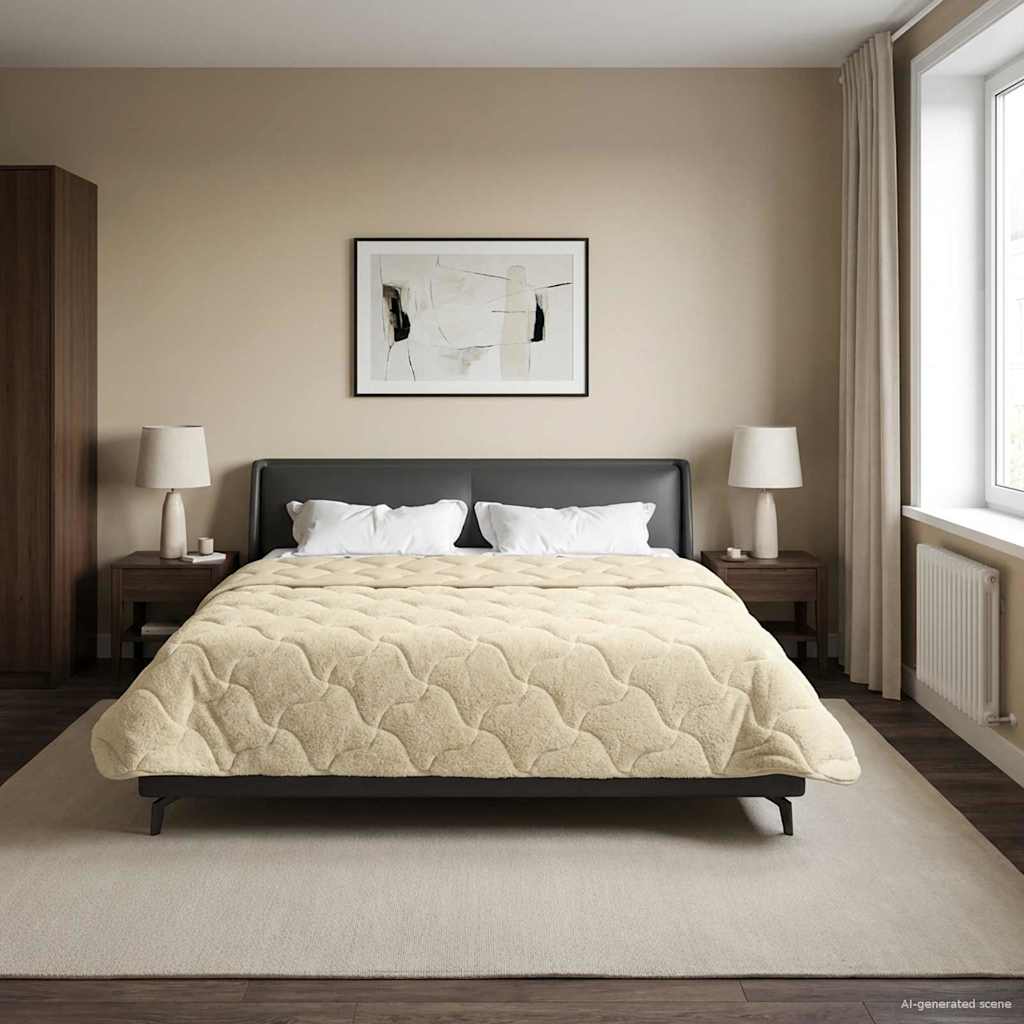 Duvet Invernale 220 x 260 cm Inverno Crema Traspirante