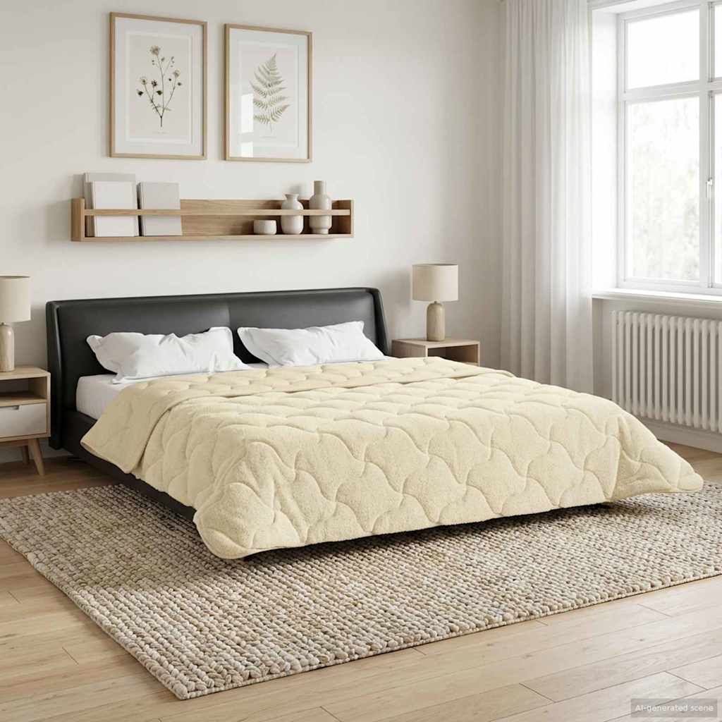 Duvet Invernale 240 x 260 cm Inverno Crema Traspirante