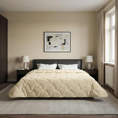 Duvet Invernale 240 x 260 cm Inverno Crema Traspirante