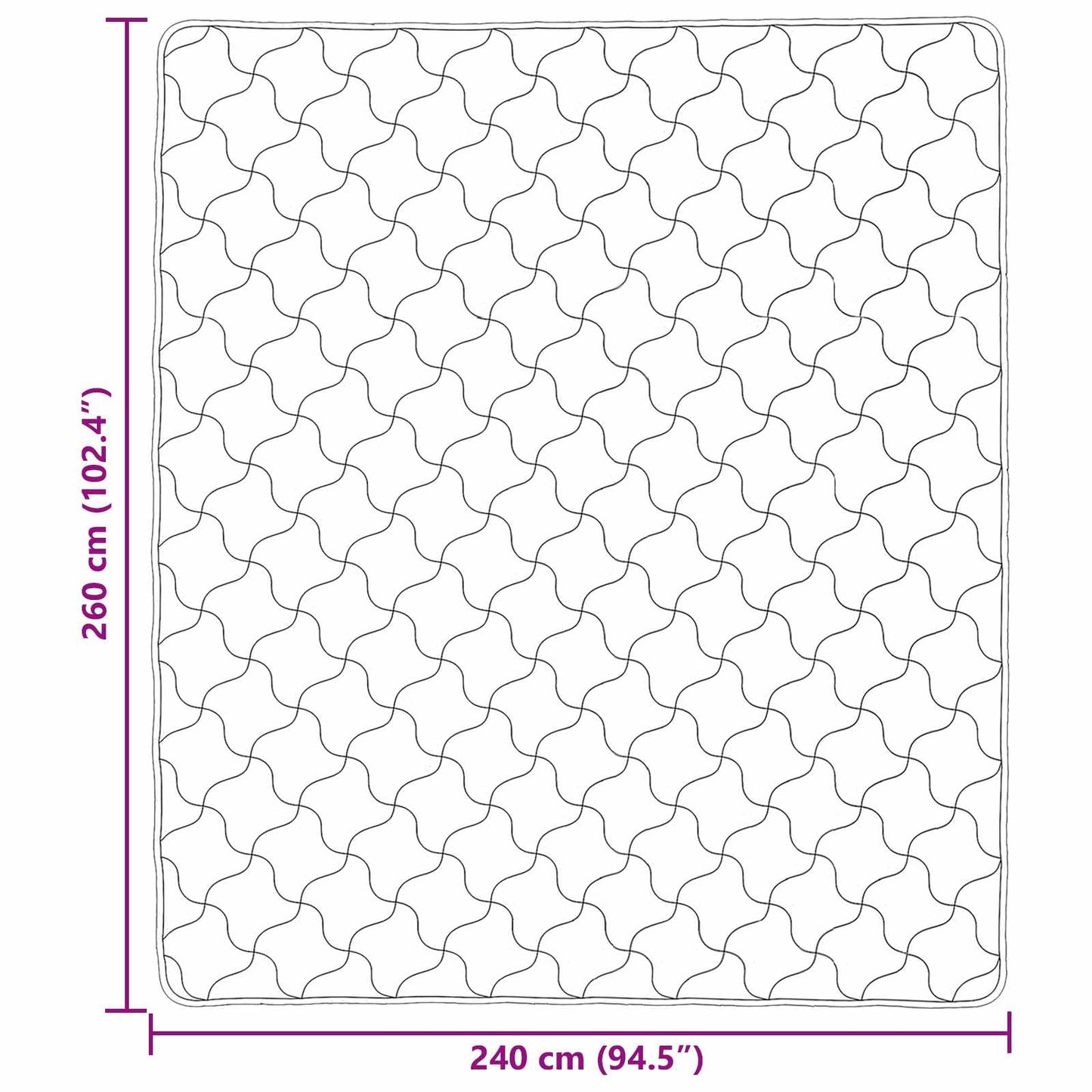 Duvet Invernale 240 x 260 cm Inverno Crema Traspirante