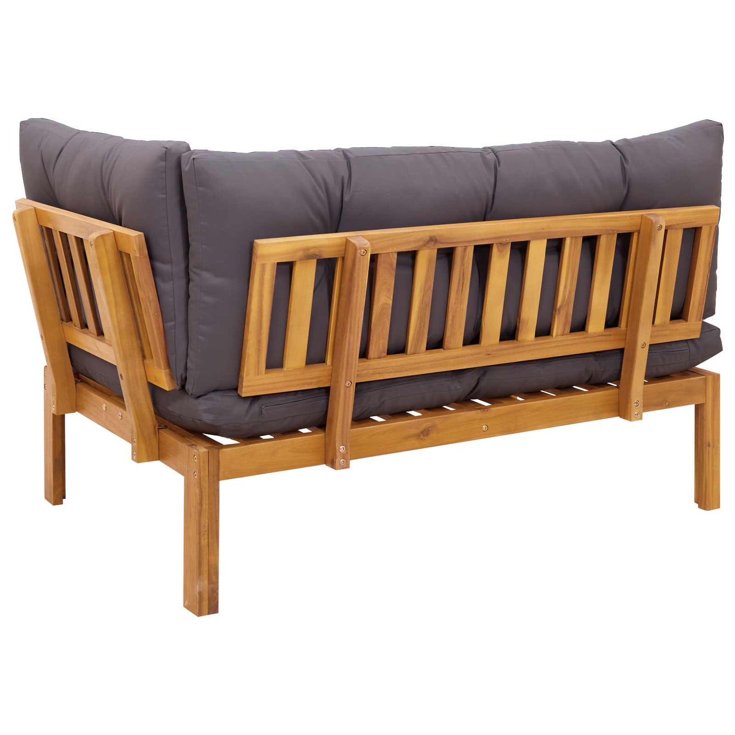 Unità Divano Angolare Grigio Naturale e Scuro 132 x 92 x 82 cm
