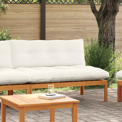 Unità Divano Centrale Naturale e Bianco Crema 120 x 80 x 82 cm | homemem39