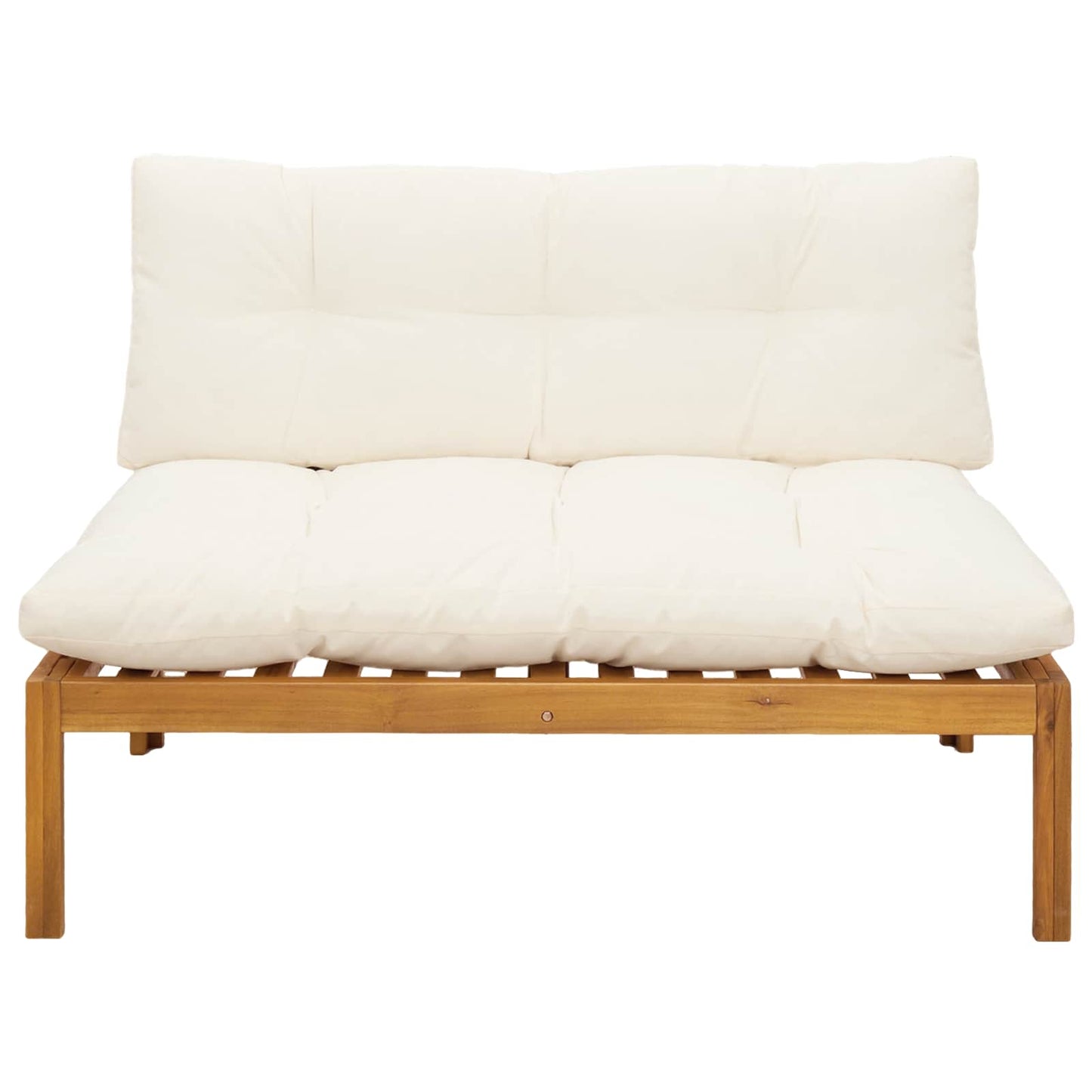 Unità Divano Centrale Naturale e Bianco Crema 120 x 80 x 82 cm | homemem39