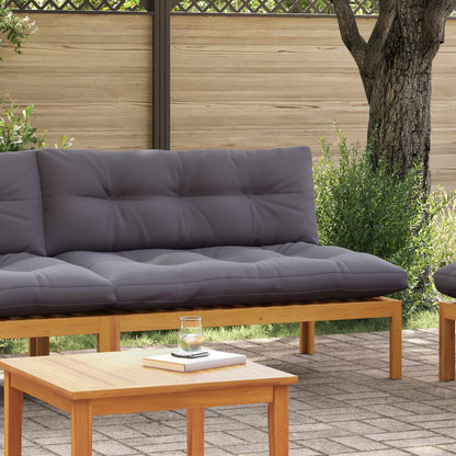 Unità Divano Centrale Grigio Naturale e Scuro 120 x 80 x 82 cm | homemem39