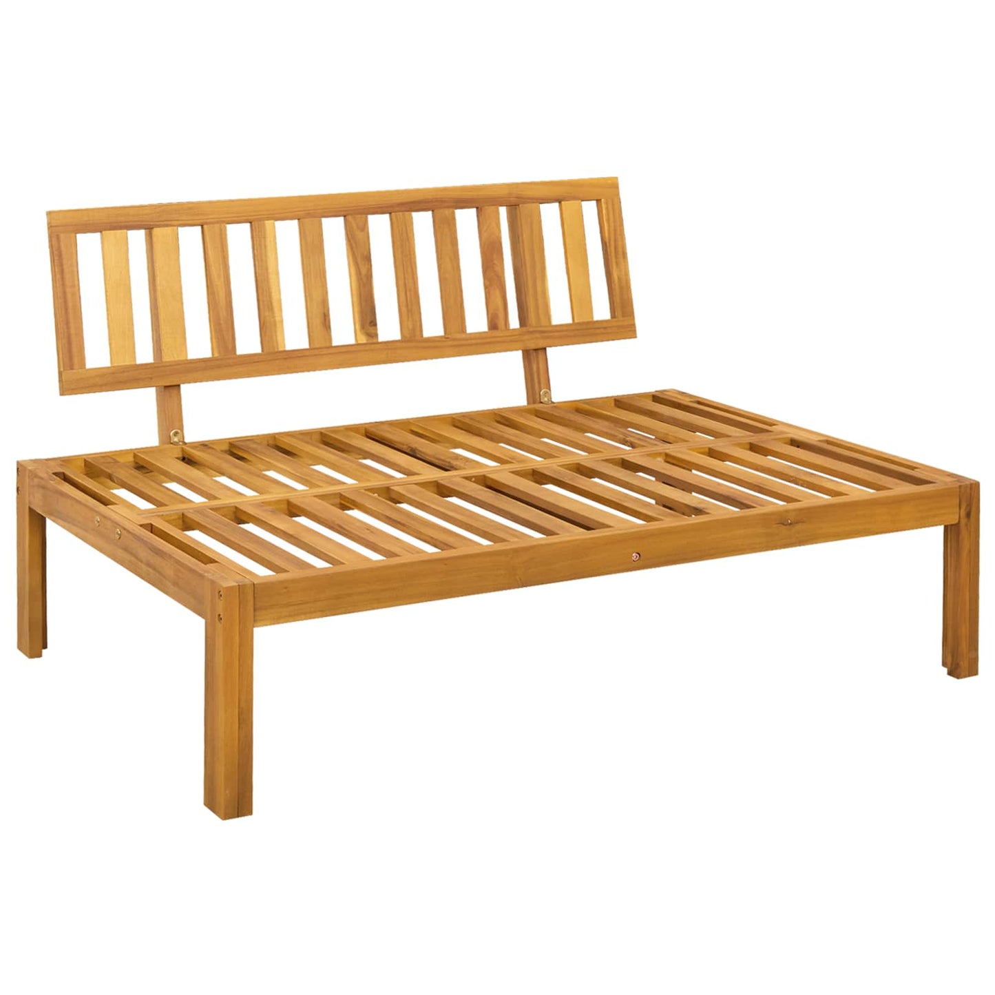 Unità Divano Centrale Grigio Naturale e Scuro 120 x 80 x 82 cm | homemem39