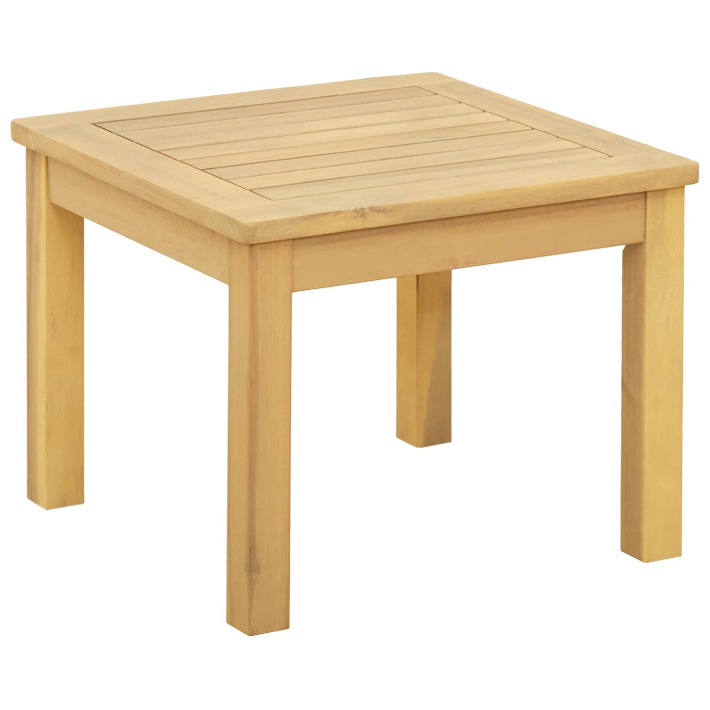 Tavolino da salotto Acacia chiaro 45 x 45 x 36 cm